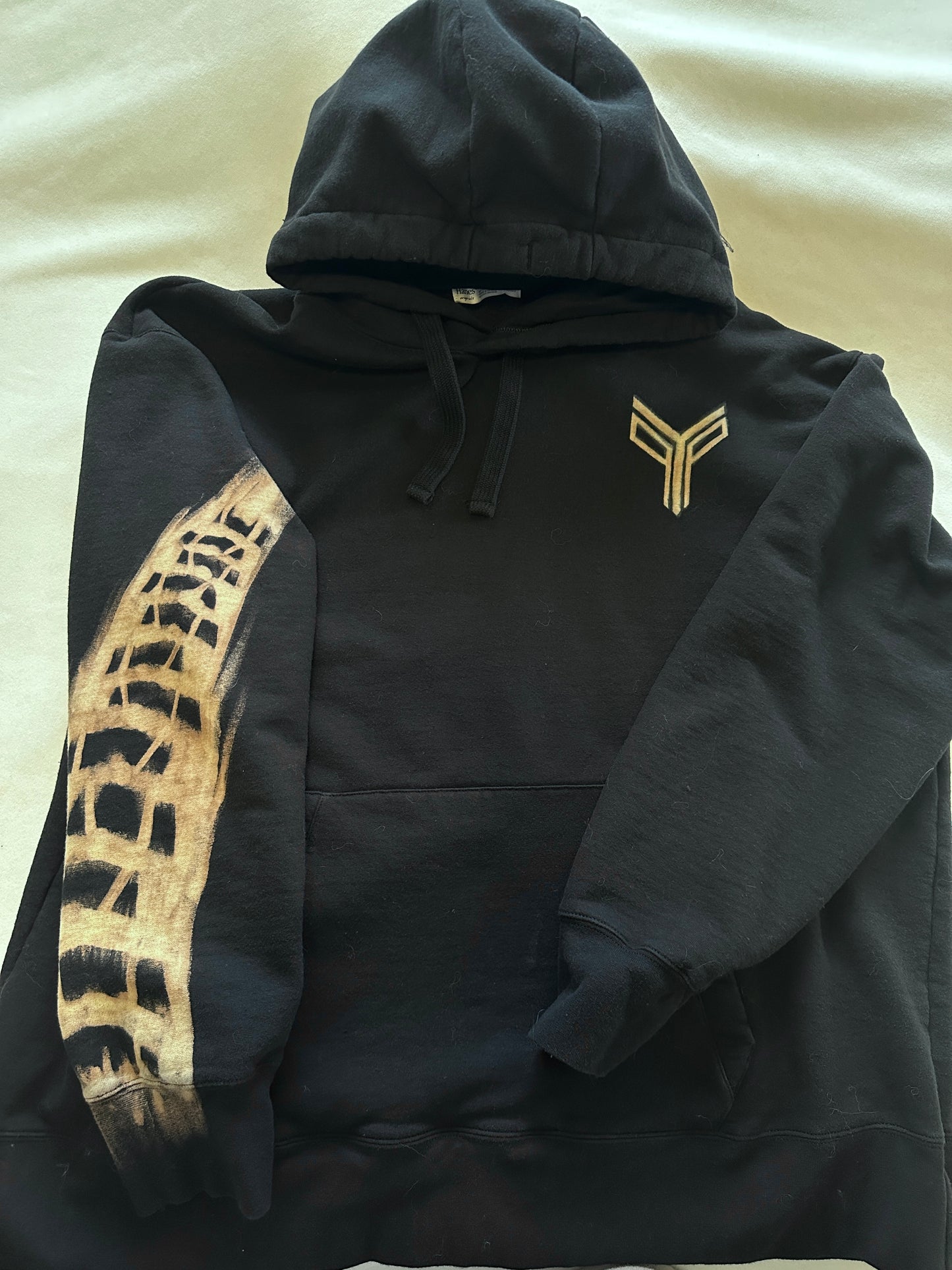 Custom Bleach Painted Hoodie