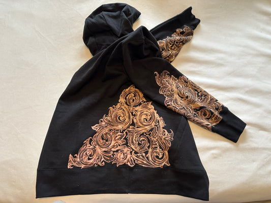 Custom Bleach Painted Hoodie