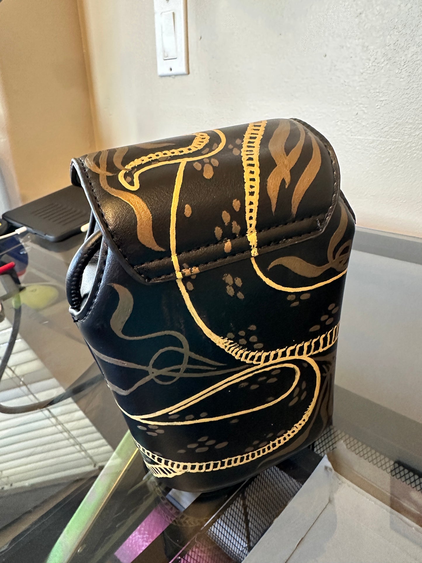 Golden Serpent Bucket Bag